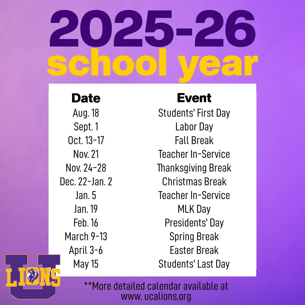 Educating our children in biblical values, character development, and academic excellence at Union Christian Academy in Farmerville, LA.